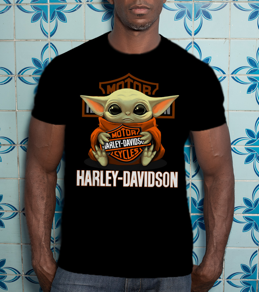 Harley Davidson Motor Cycles Yoda T-Shirt