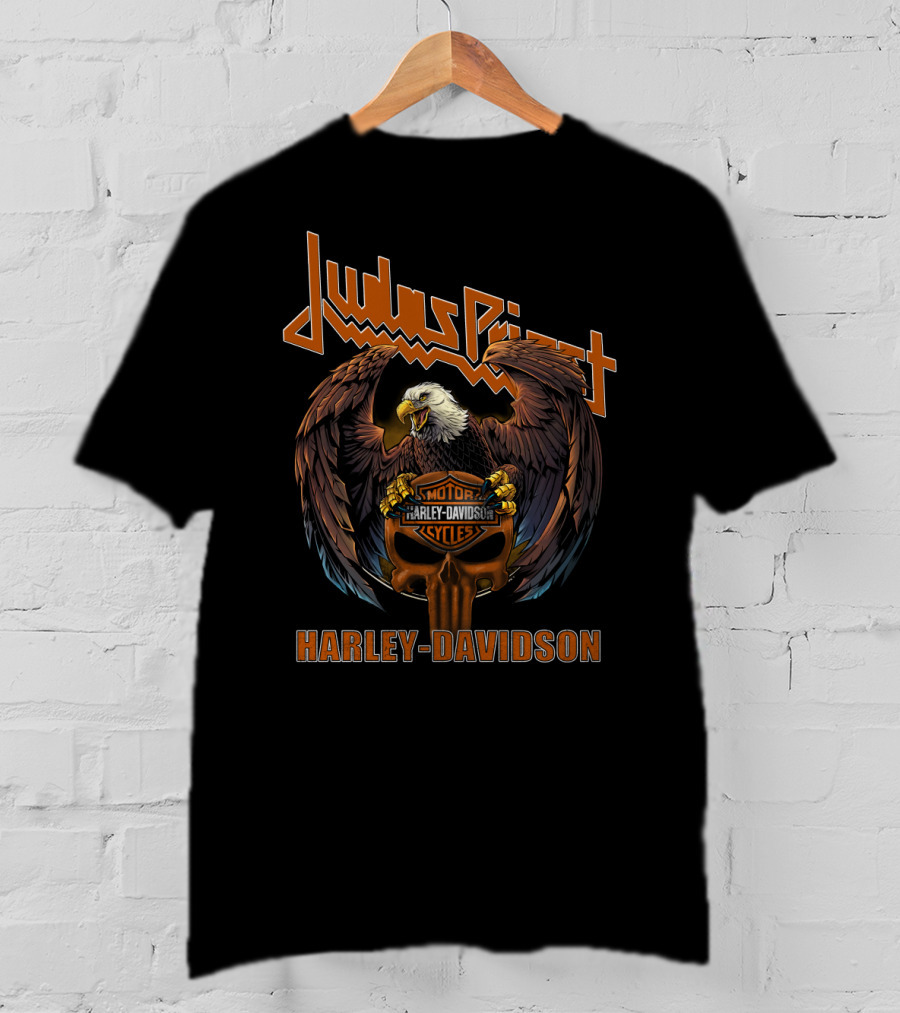 Judas Priest Harley Davidson Motorcycles Eagle T-Shirt