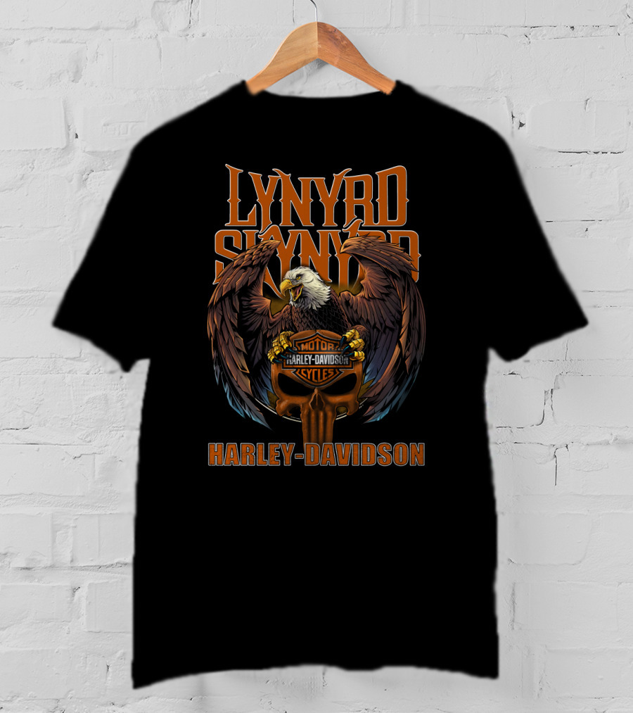 Lynyrd Skynyrd Harley Davidson Motorcycles Eagle T-Shirt