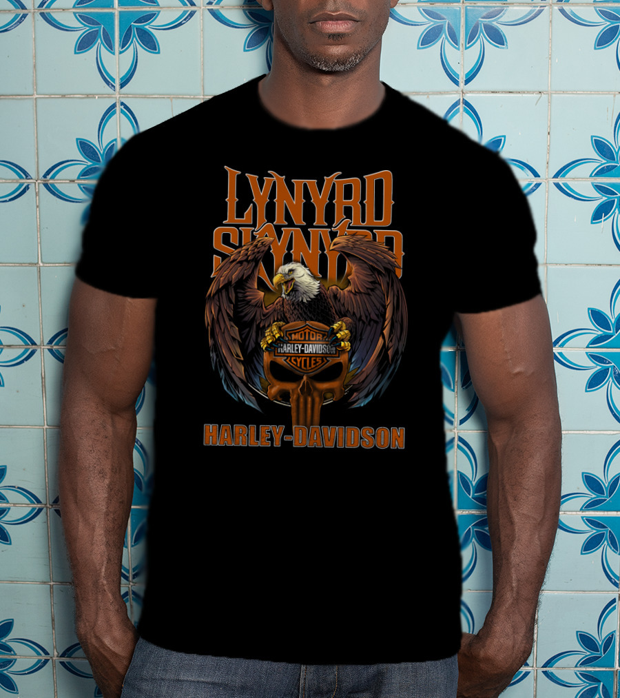Lynyrd Skynyrd Harley Davidson Motorcycles Eagle T-Shirt
