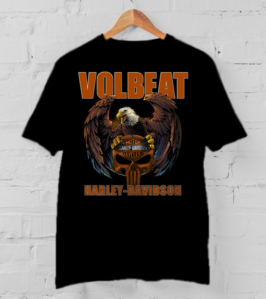 Volbeat Harley Davidson Eagle Motorcycles T-Shirt