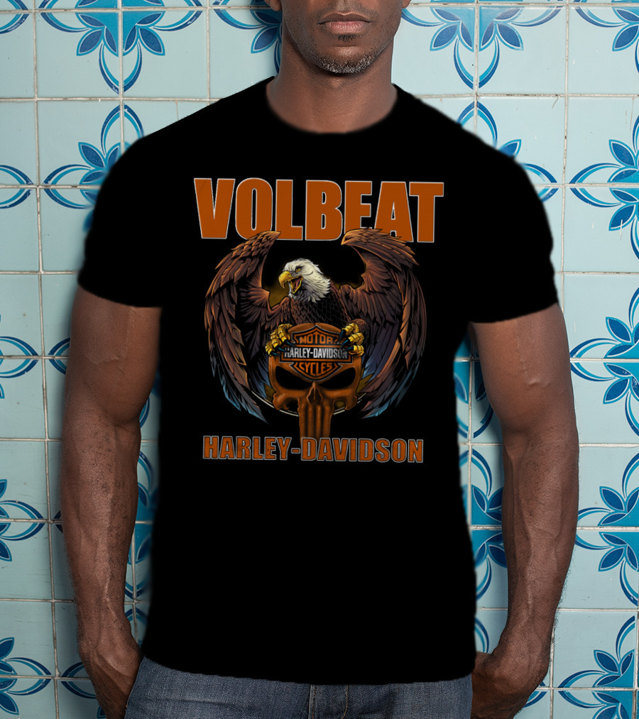 Volbeat Harley Davidson Eagle Motorcycles T-Shirt