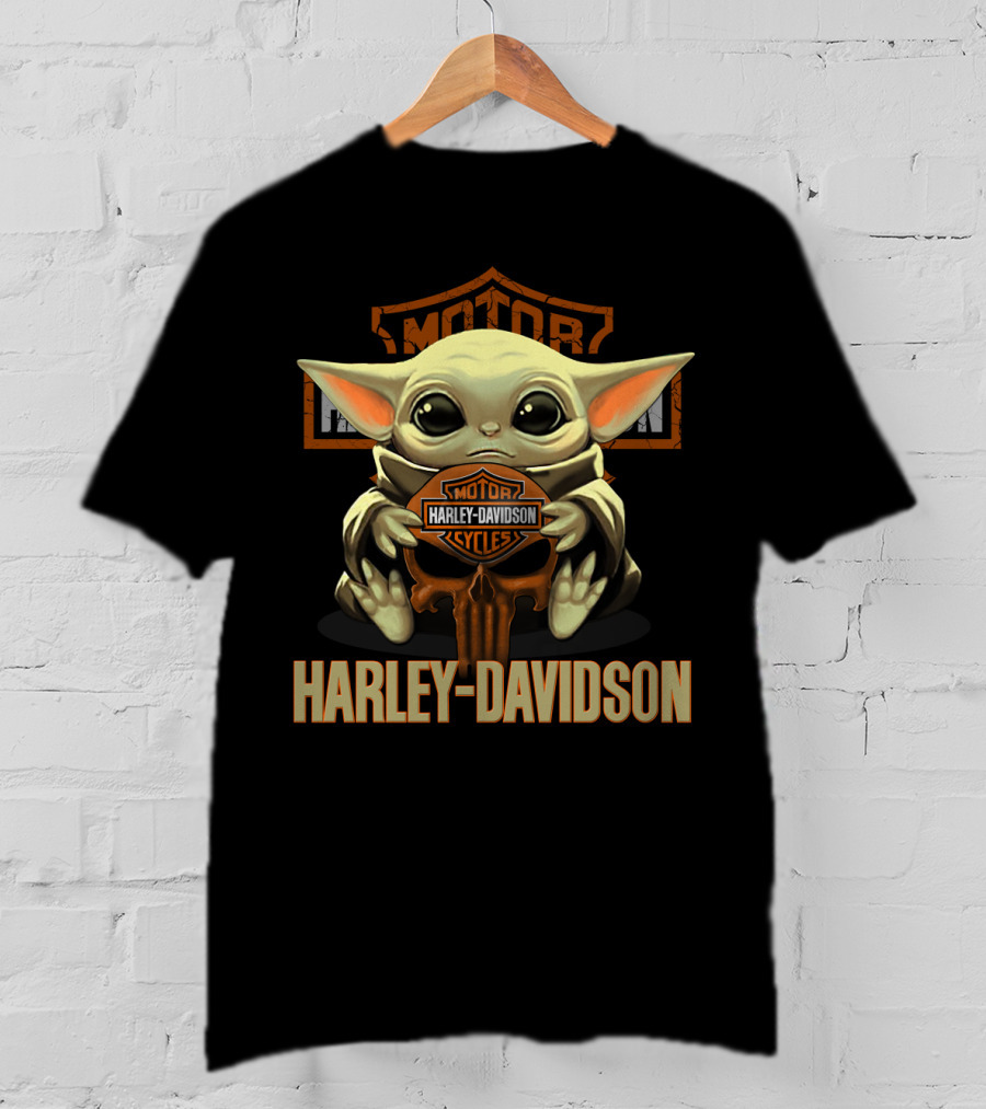 Harley Davidson Motorcycles Yoda T-Shirt