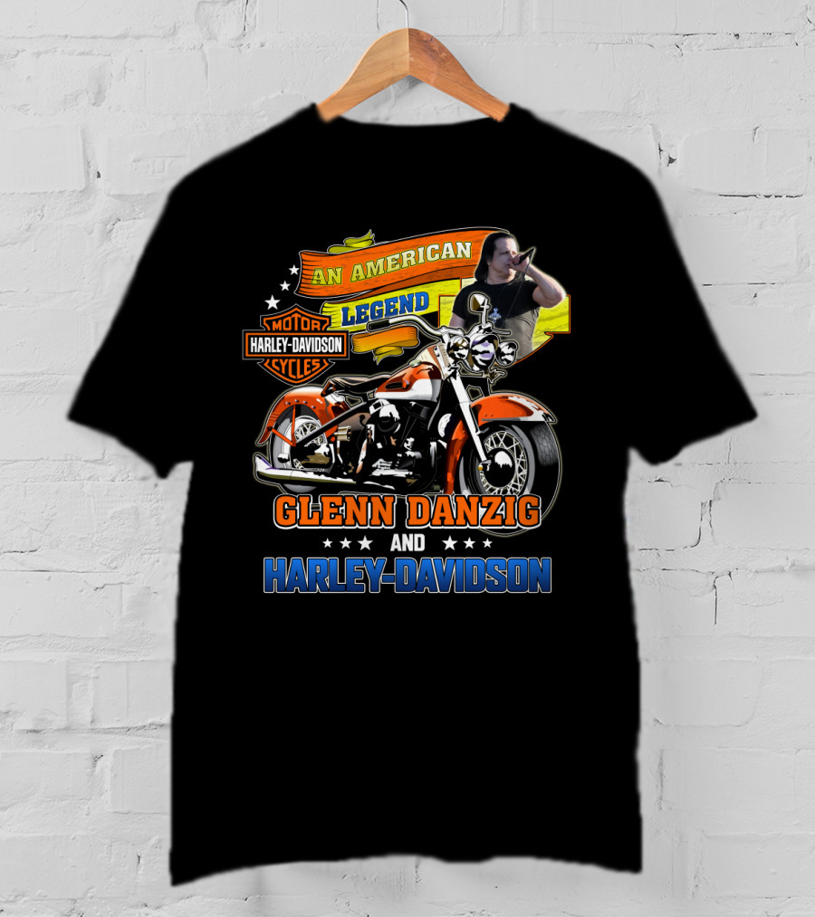 Glenn Danzig An American Legend Harley Davidson Motor Cycles T-Shirt