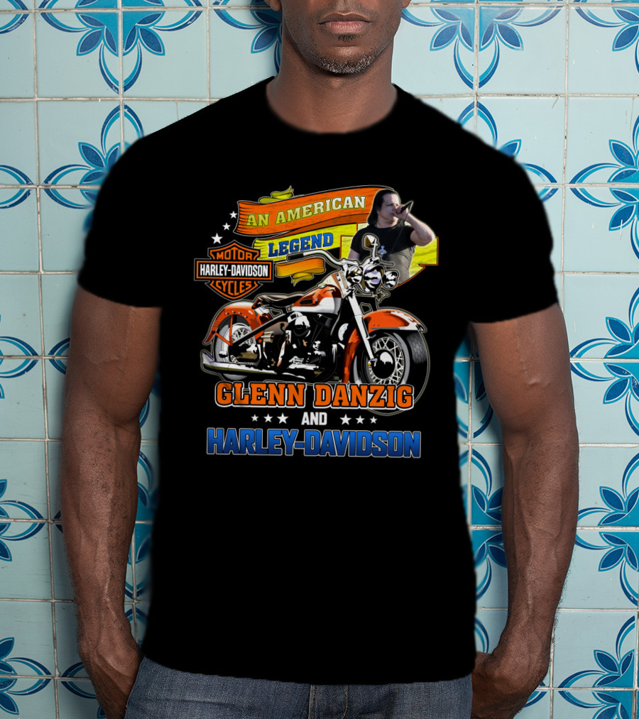Glenn Danzig An American Legend Harley Davidson Motor Cycles T-Shirt