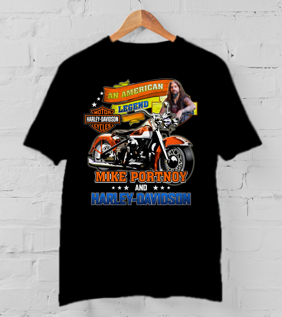 An American Legend Mike Portnoy And Harley Davidson Motorcycles T-Shirt