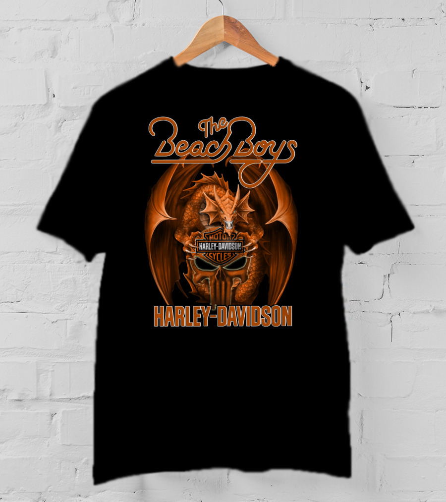 The Beach Boys Harley Davidson Moto Dragon Cycles T-Shirt