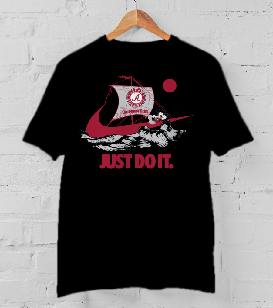 Alabama Crimson Tide Nike Just Do It Mickey Sailing T-Shirt