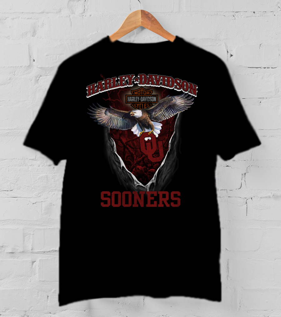 Harley Davidson Oklahoma Sooners Eagle T-Shirt