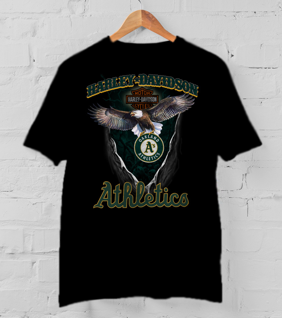 Harley Davidson Oakland Athletics Eagle T-Shirt