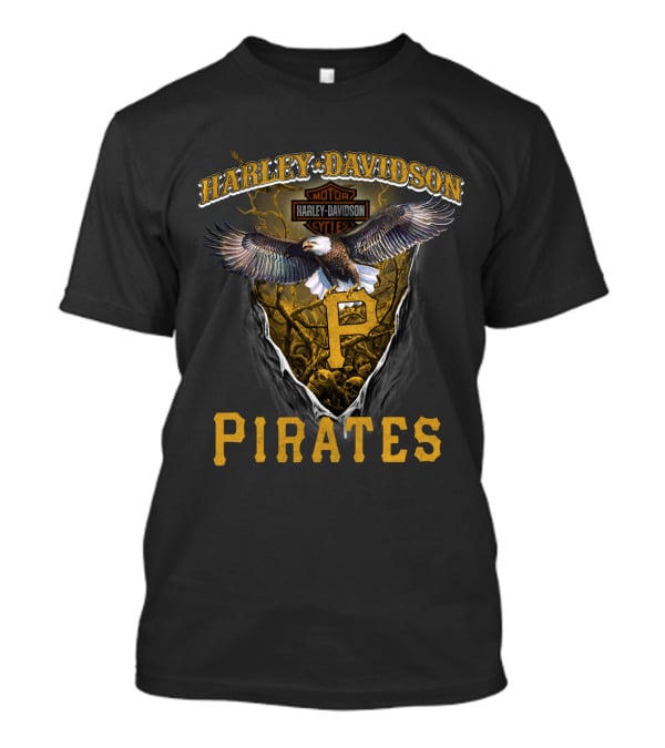 Harley Davidson Motorcycles Pittsburgh Pirates T-Shirt