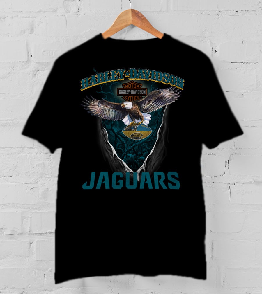 Harley Davidson Eagles Jaguars Nfl Jacksonville T-Shirt