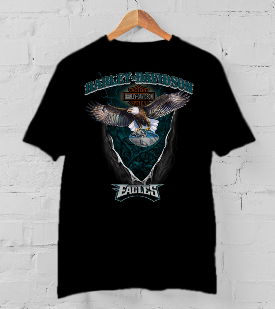 Harley Davidson Motor Cycles Eagles T-Shirt