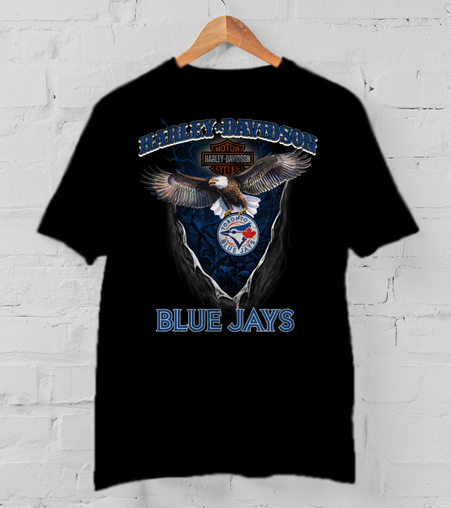 Harley Davidson Toronto Blue Jays Eagle T-Shirt