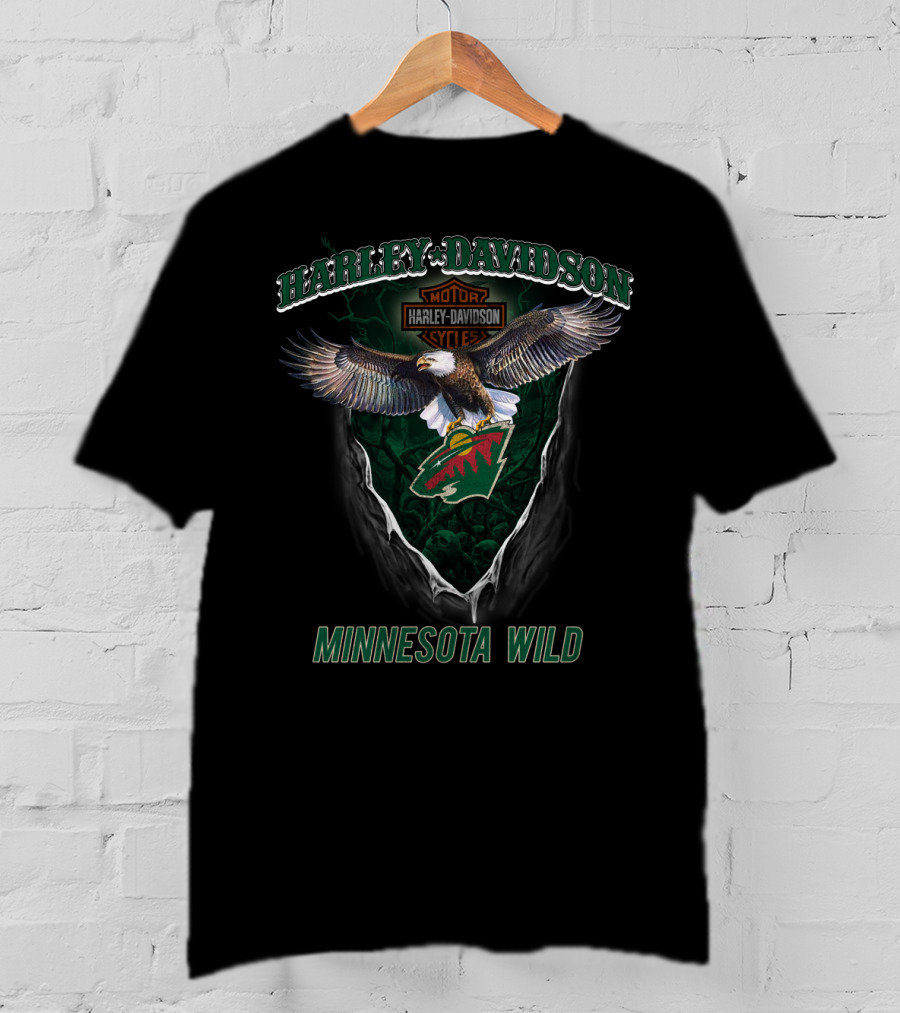Harley Davidson Motor Cycles Minnesota Wild T-Shirt