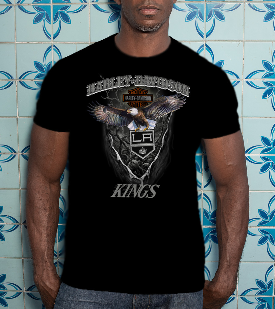 Harley Davidson Motor Cycles La Kings T-Shirt