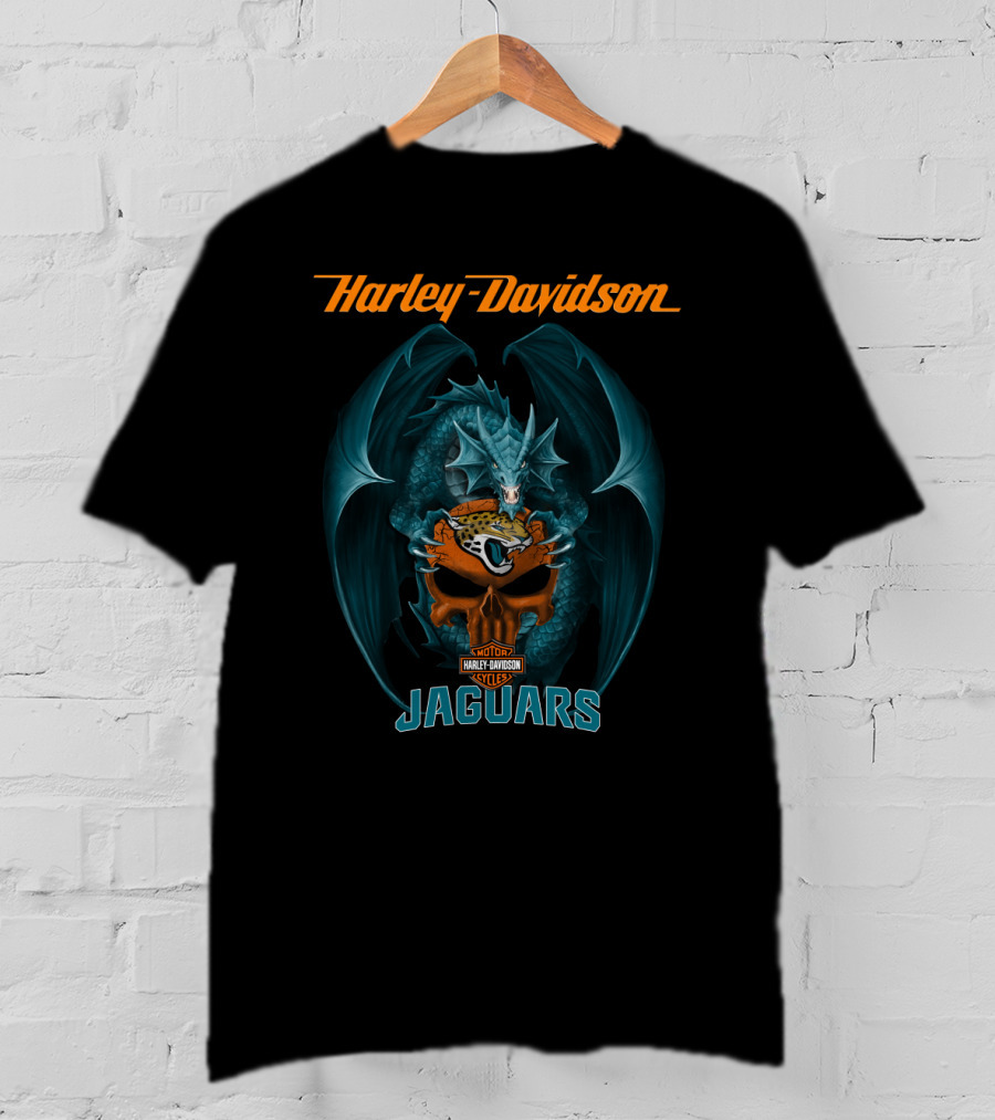 Harley Davidson Motorcycles Dragon Jaguar Jacksonville T-Shirt