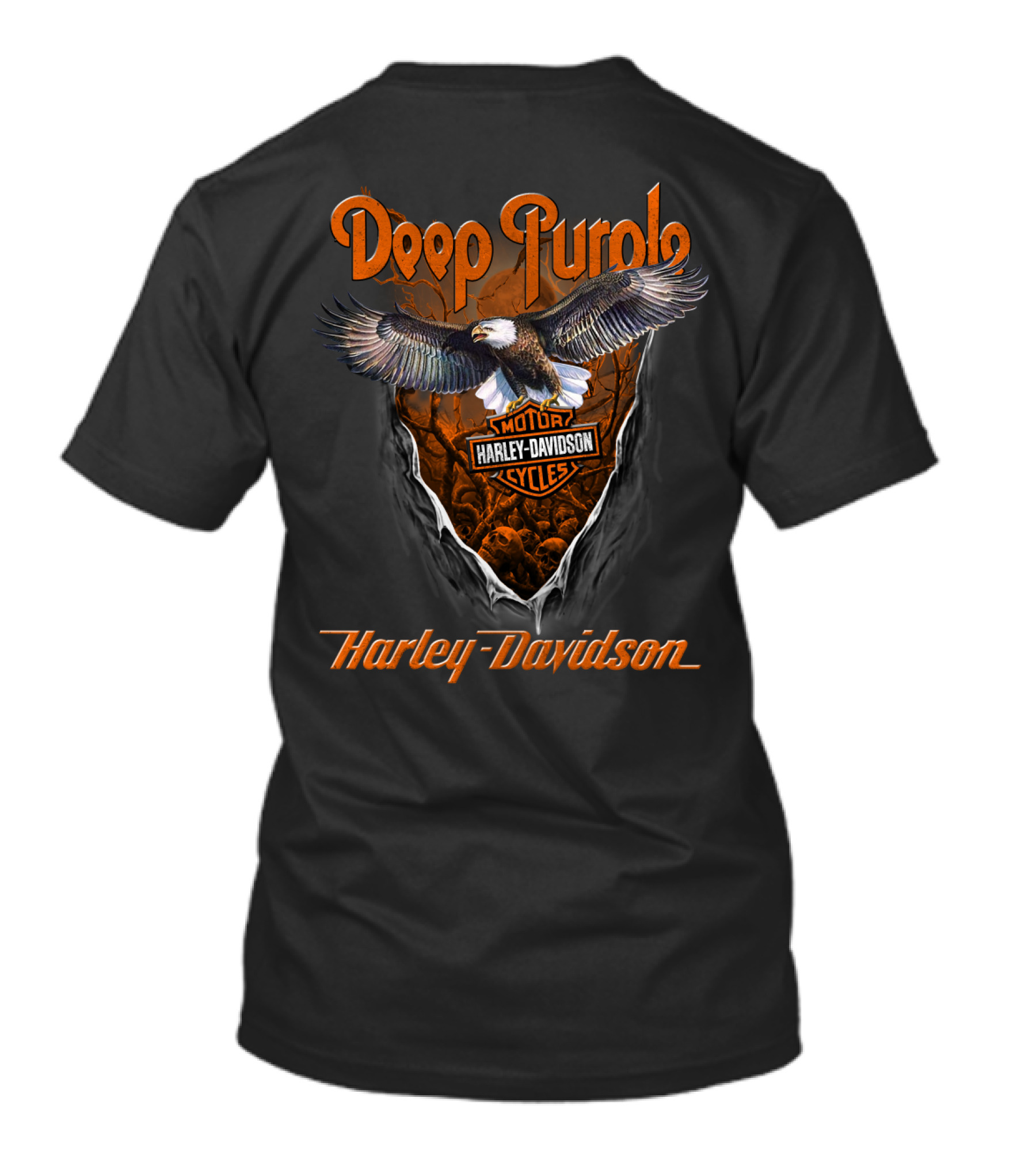 Deep Purple Harley Davidson Eagle T-Shirt
