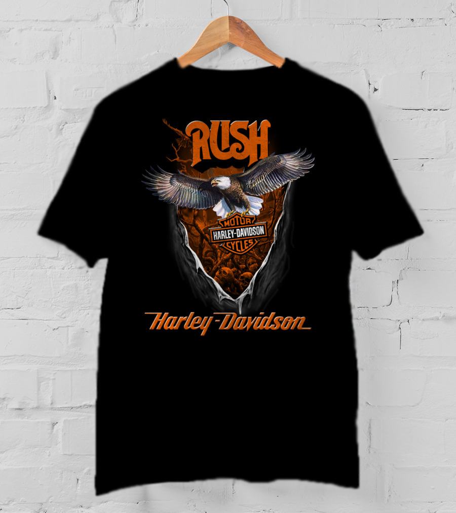 Rush Eagle Harley Davidson Motor Cycles T-Shirt