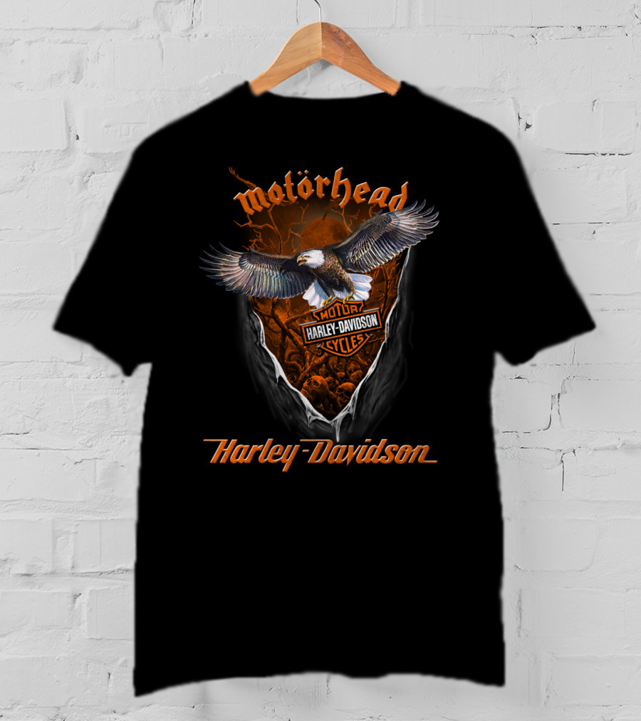 Motorhead Harley Davidson Motorcycles Eagle T-Shirt