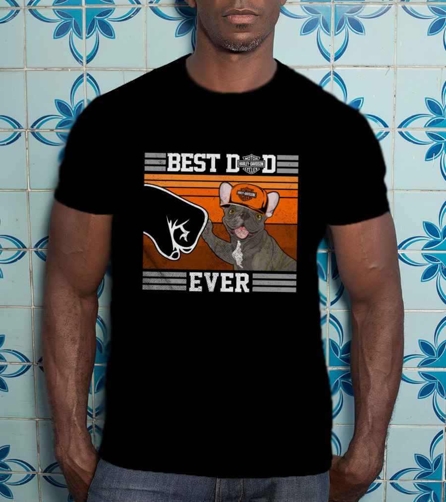 Best Dad Ever Motor Harley Davidson Cycles T-Shirt