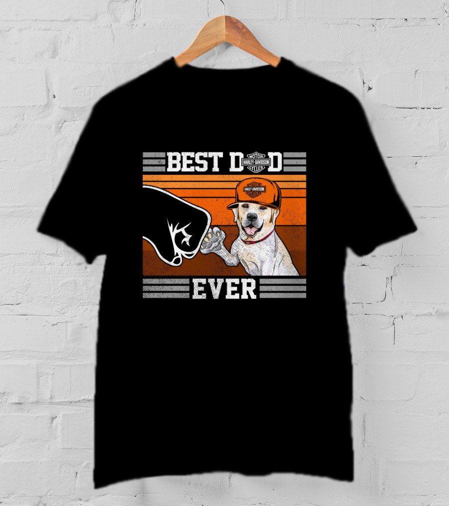 Best Dog Ever Labrador Retriever Harley Davidson Style T-Shirt