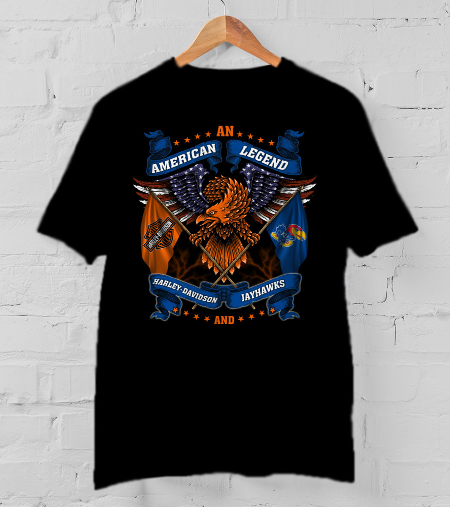 American Legend Harley Davidson Jayhawks T-Shirt