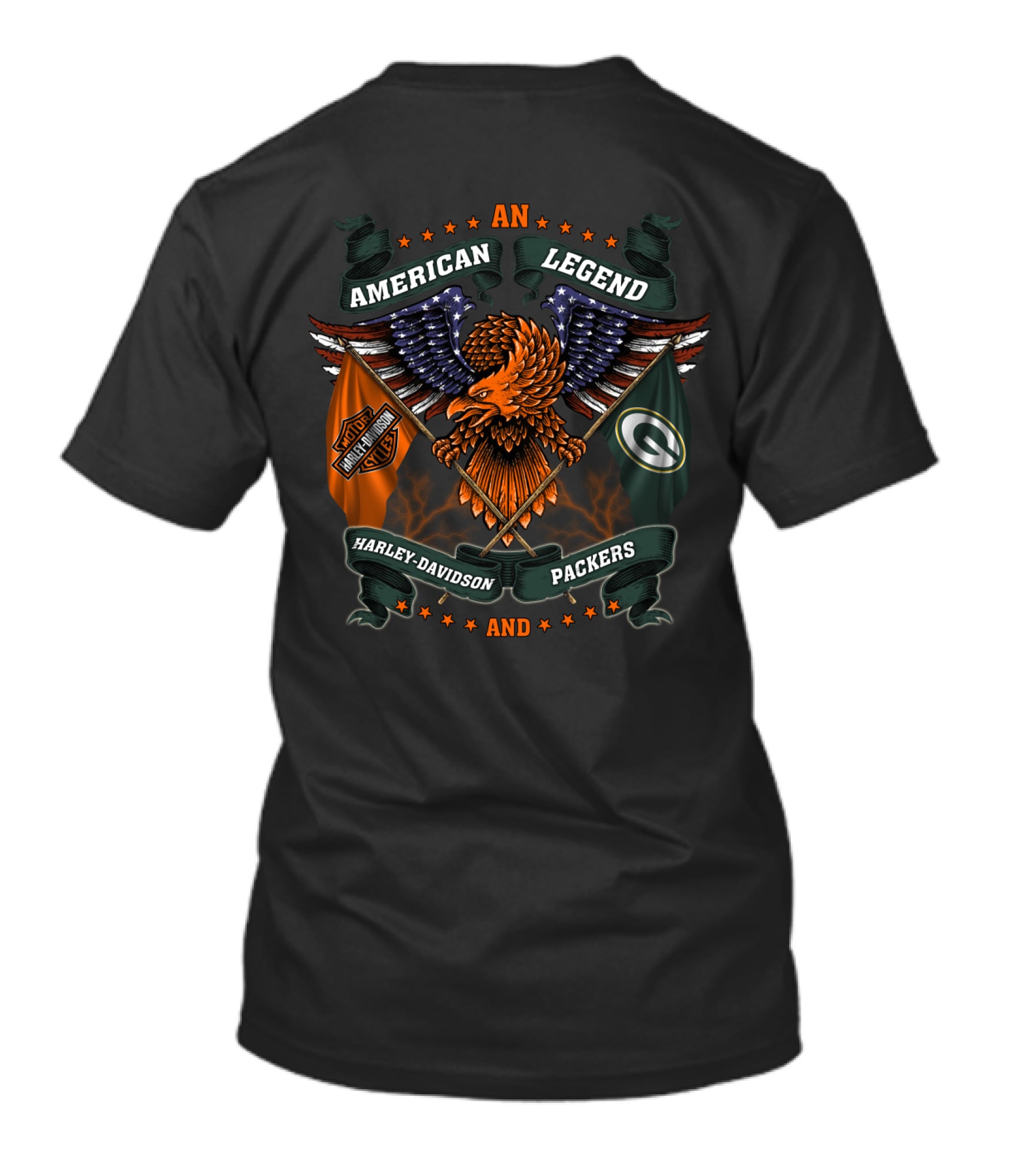 An American Legend Harley Davidson Packers T-Shirt