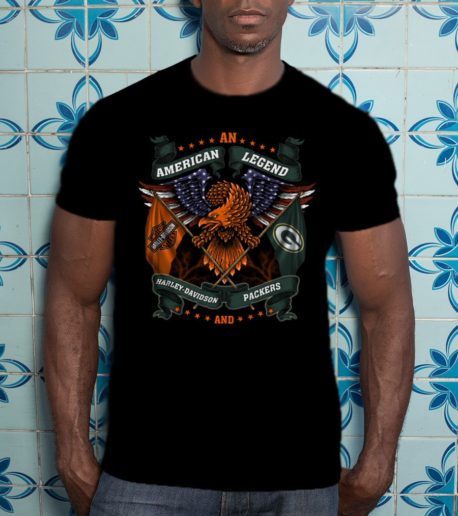 An American Legend Harley Davidson Packers T-Shirt