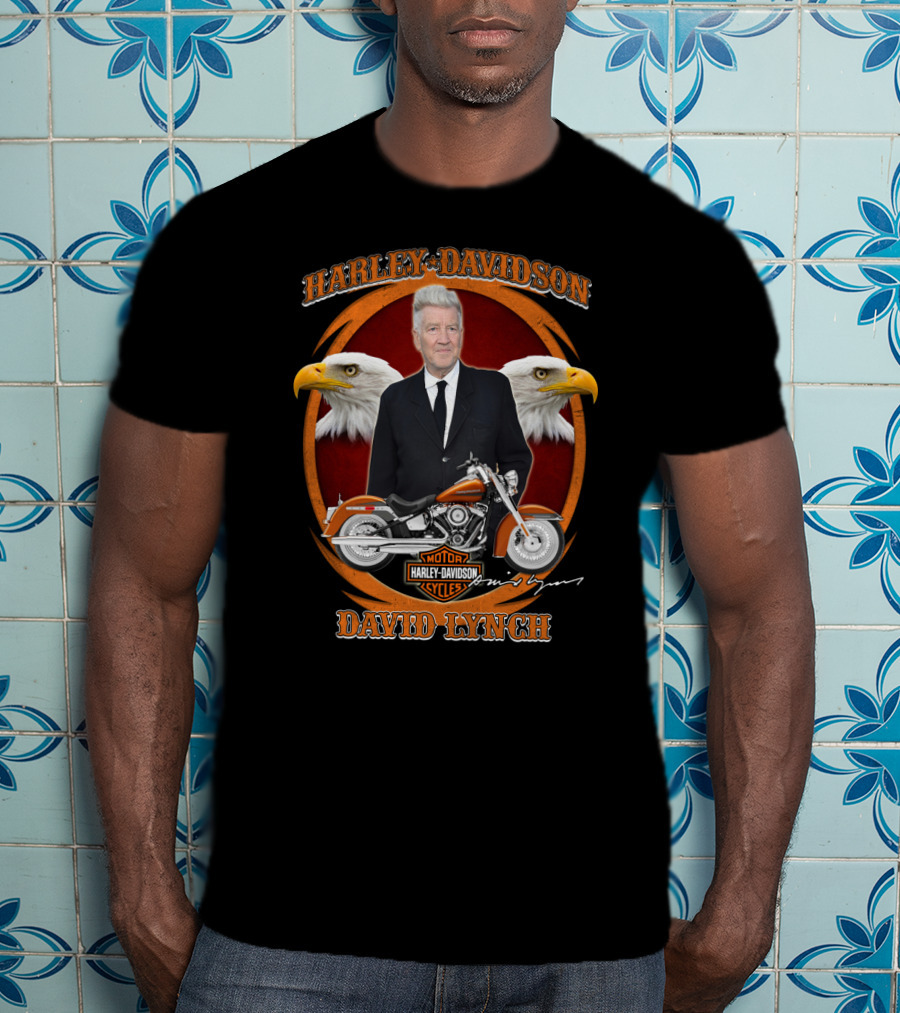 Harley Davidson Motor Cycles David Lynch Eagles T-Shirt