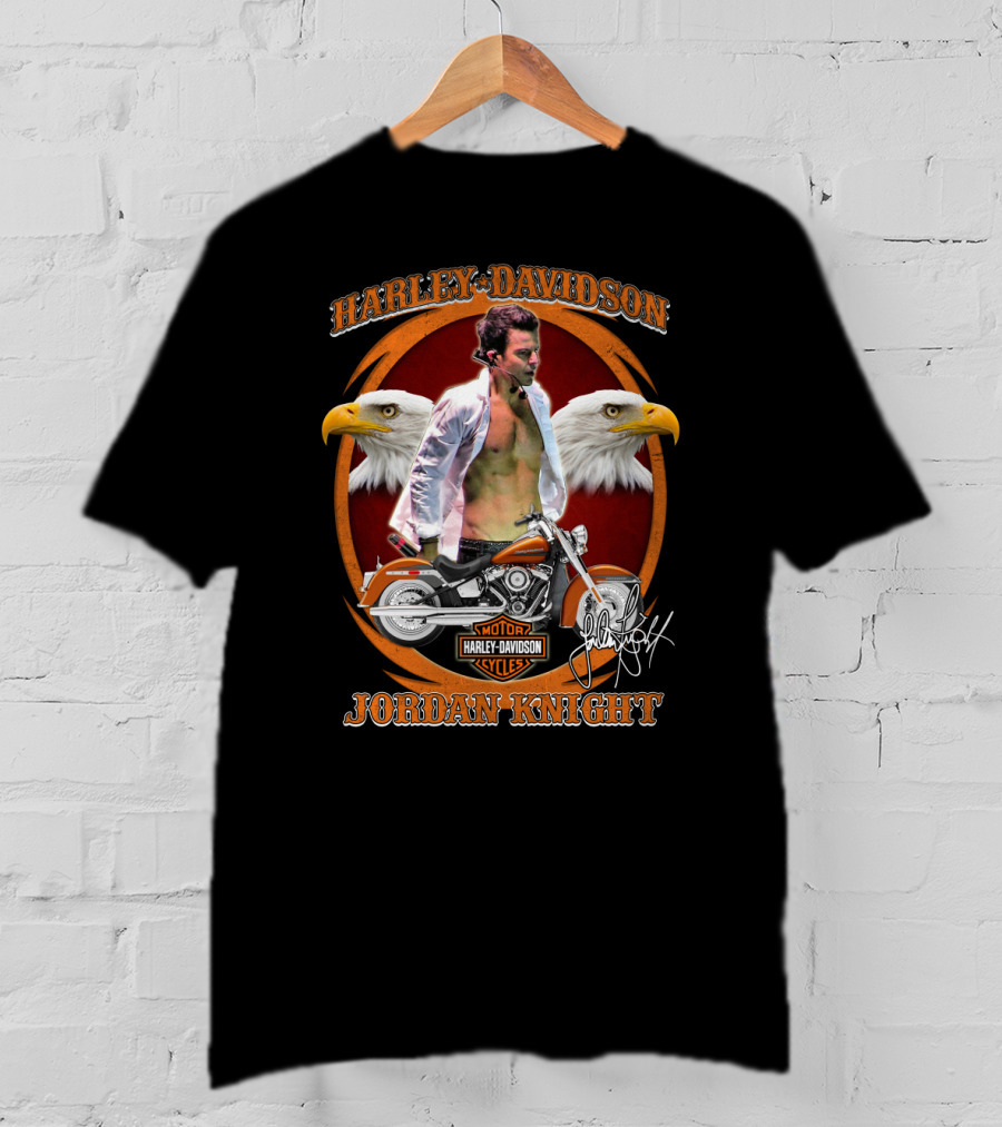 Harley Davidson Motorcycles Jordan Knight Eagle T-Shirt