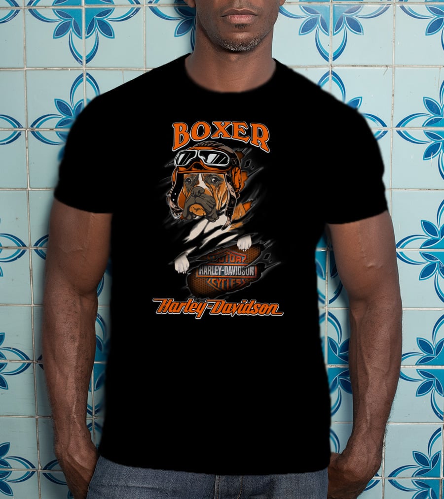 Boxer Harley Davidson Cycles Major T-Shirt