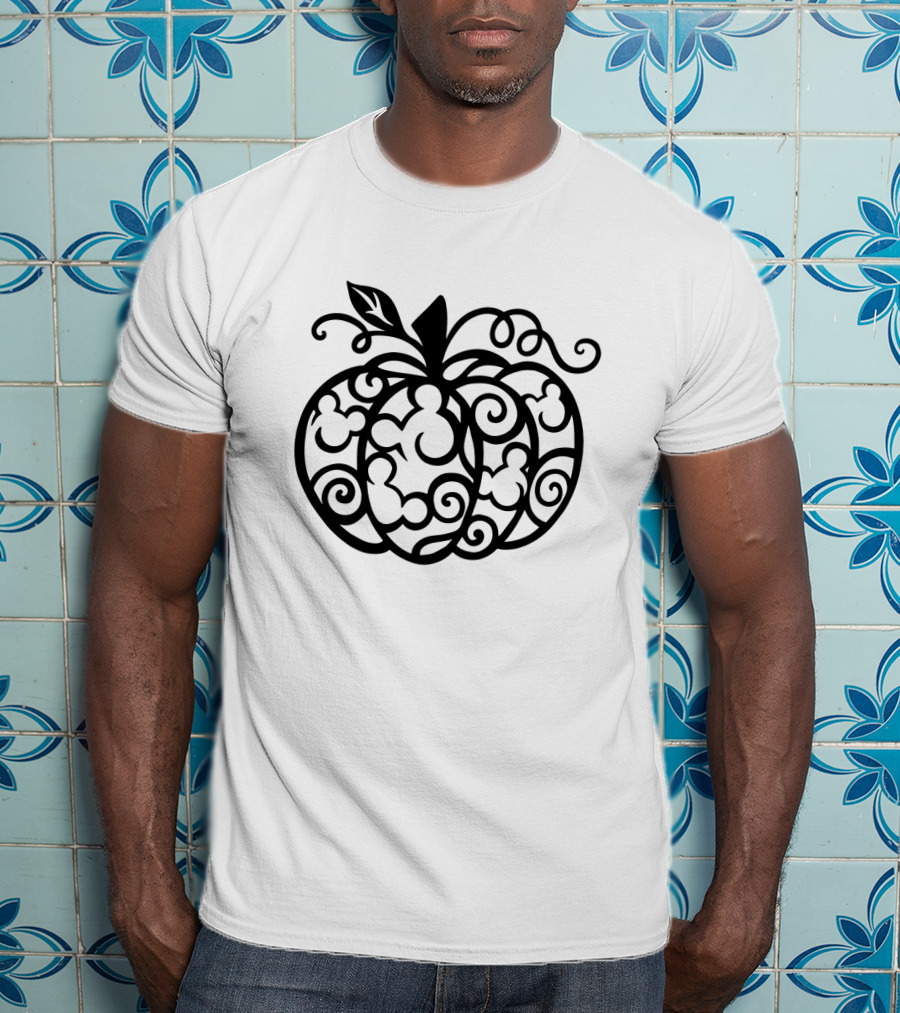 Mickey Mouse Pumpkin Silhouette Halloween T-Shirt