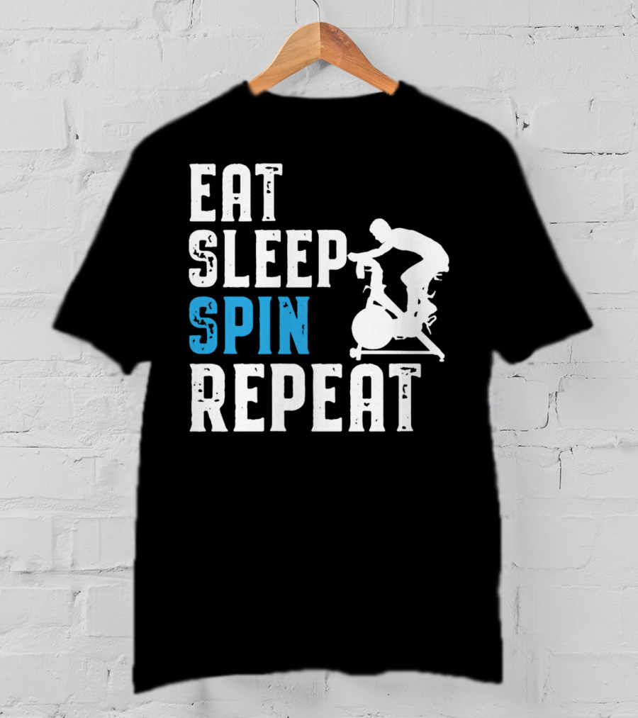 Eat Sleep Spin Repeat Spinning And Indoor Cycling T-Shirt
