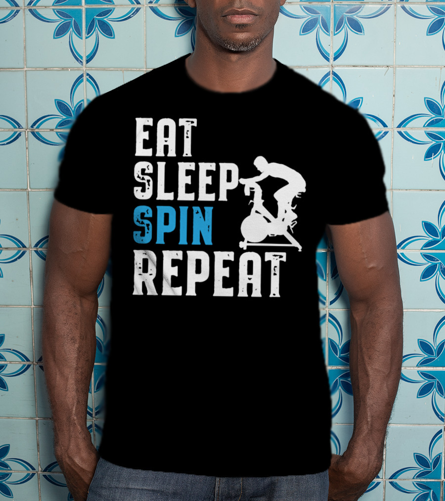 Eat Sleep Spin Repeat Spinning And Indoor Cycling T-Shirt