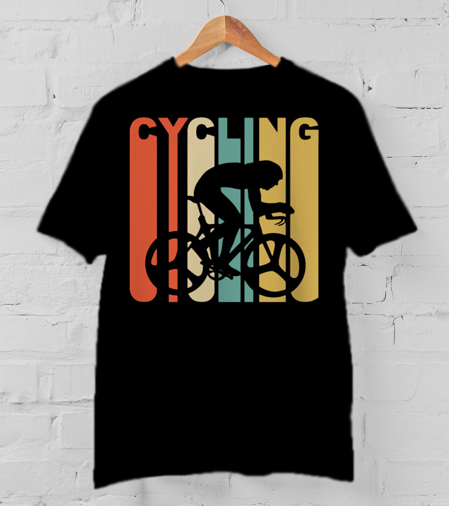 Cycling Retro 1970's Style Cyclist T-Shirt