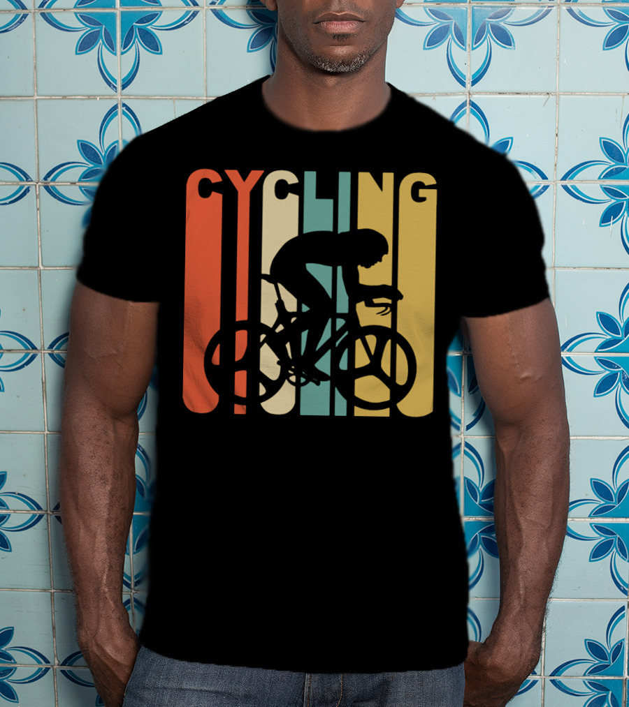Cycling Retro 1970's Style Cyclist T-Shirt