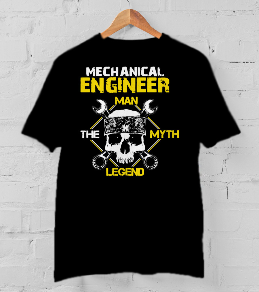 Mechanical Engineer Man The Myth The Legend Skull Wrenches Bandana T-Shirt