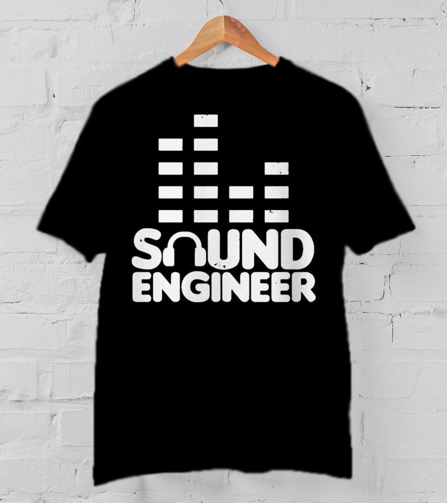 Sound Engineer Equalizer Headphone T-Shirt