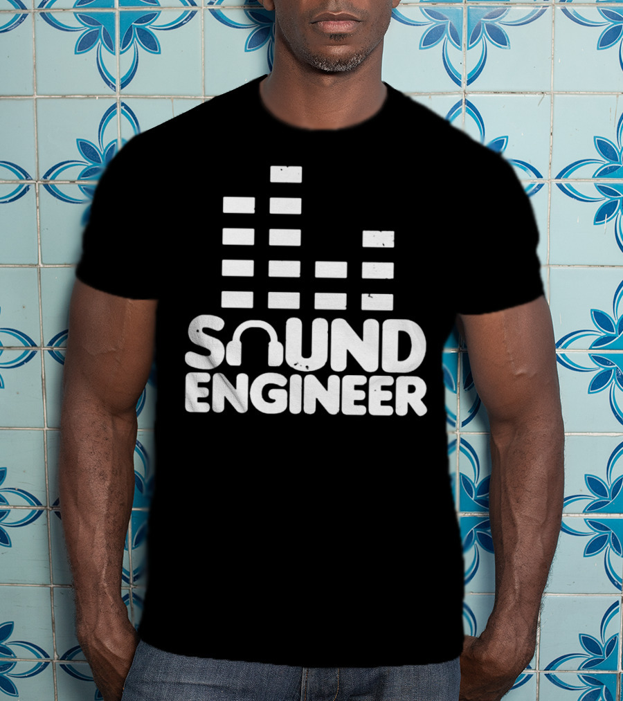 Sound Engineer Equalizer Headphone T-Shirt