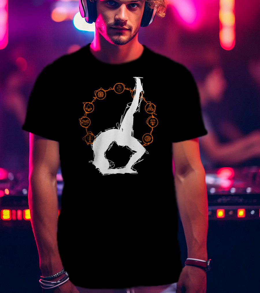 Yoga Meditation Workout Fitness Chakra Pose T-Shirt