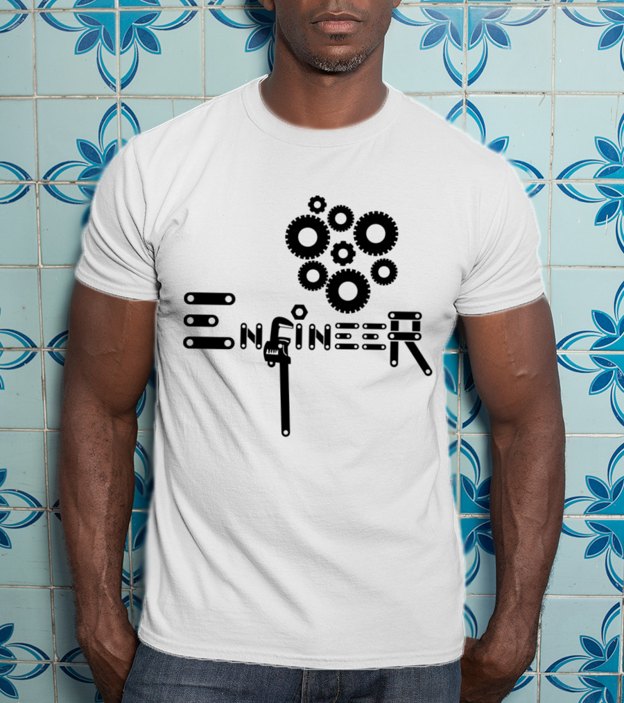 Engineer Gear Wrench Mechanism T-Shirt