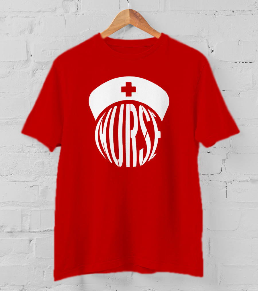 Nurse Hat With Text T-Shirt