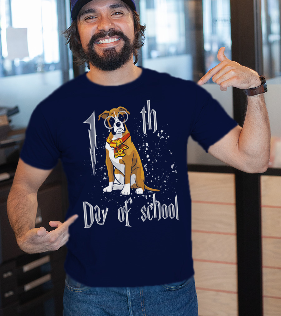 1th Day Of School Boxer Dog T-Shirt