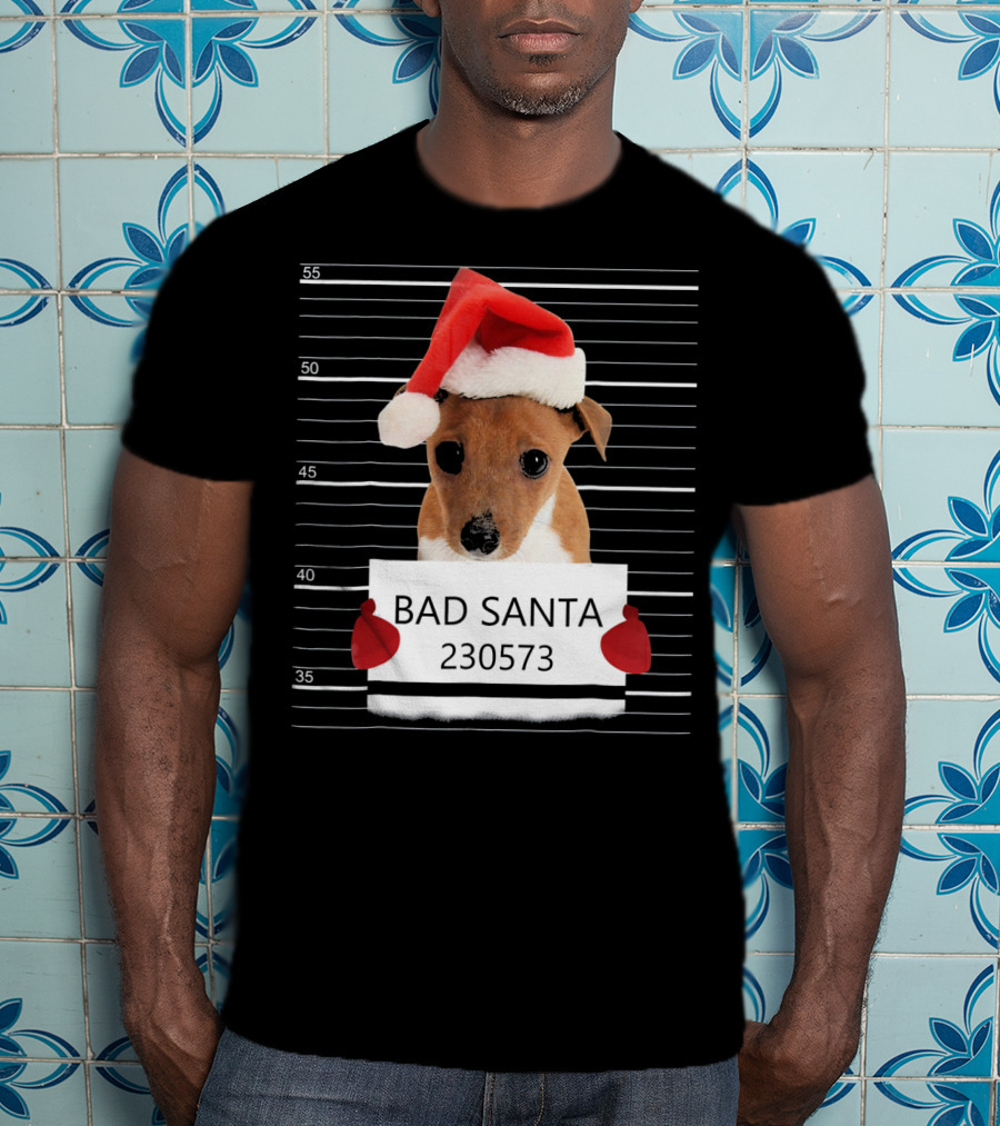 Bad Santa Jack Russell Mugshot 230573 T-Shirt
