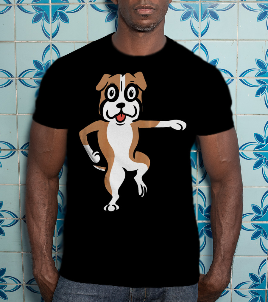 Boxer Dog Funny Dance Move Best Mates T-Shirt