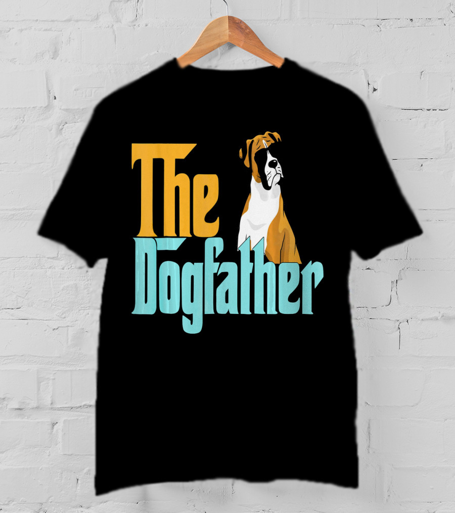 The Dogfather Boxer Vintage Funny T-Shirt