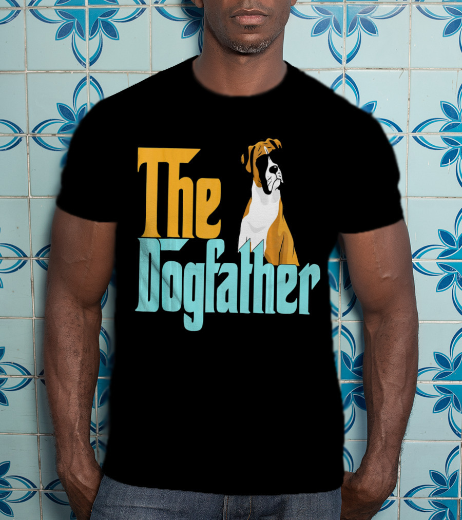 The Dogfather Boxer Vintage Funny T-Shirt