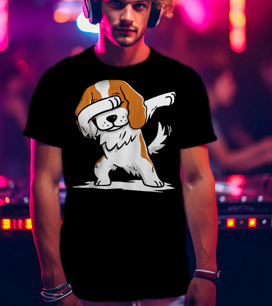 Cavalier King Charles Spaniel Dabbing Dance Pose T-Shirt