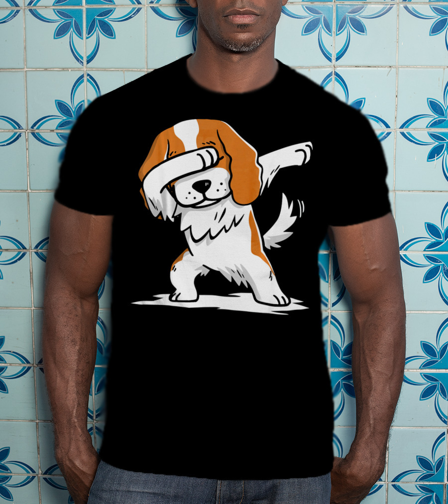 Cavalier King Charles Spaniel Dabbing Dance Pose T-Shirt